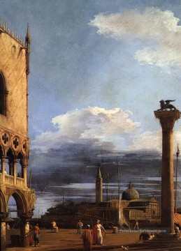 la piazzetta en direction de san giorgio maggiore Canaletto Venise Peinture à l'huile